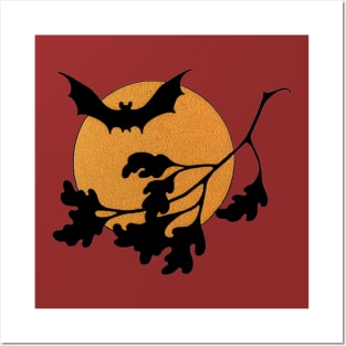 Batty Full Moon Posters and Art